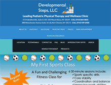 Tablet Screenshot of developmentalsteps.com